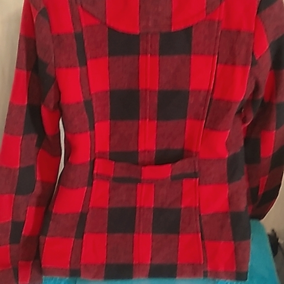 Polyester Small Black & White Checker Jacket Gently Worn - Picture 8 of 8